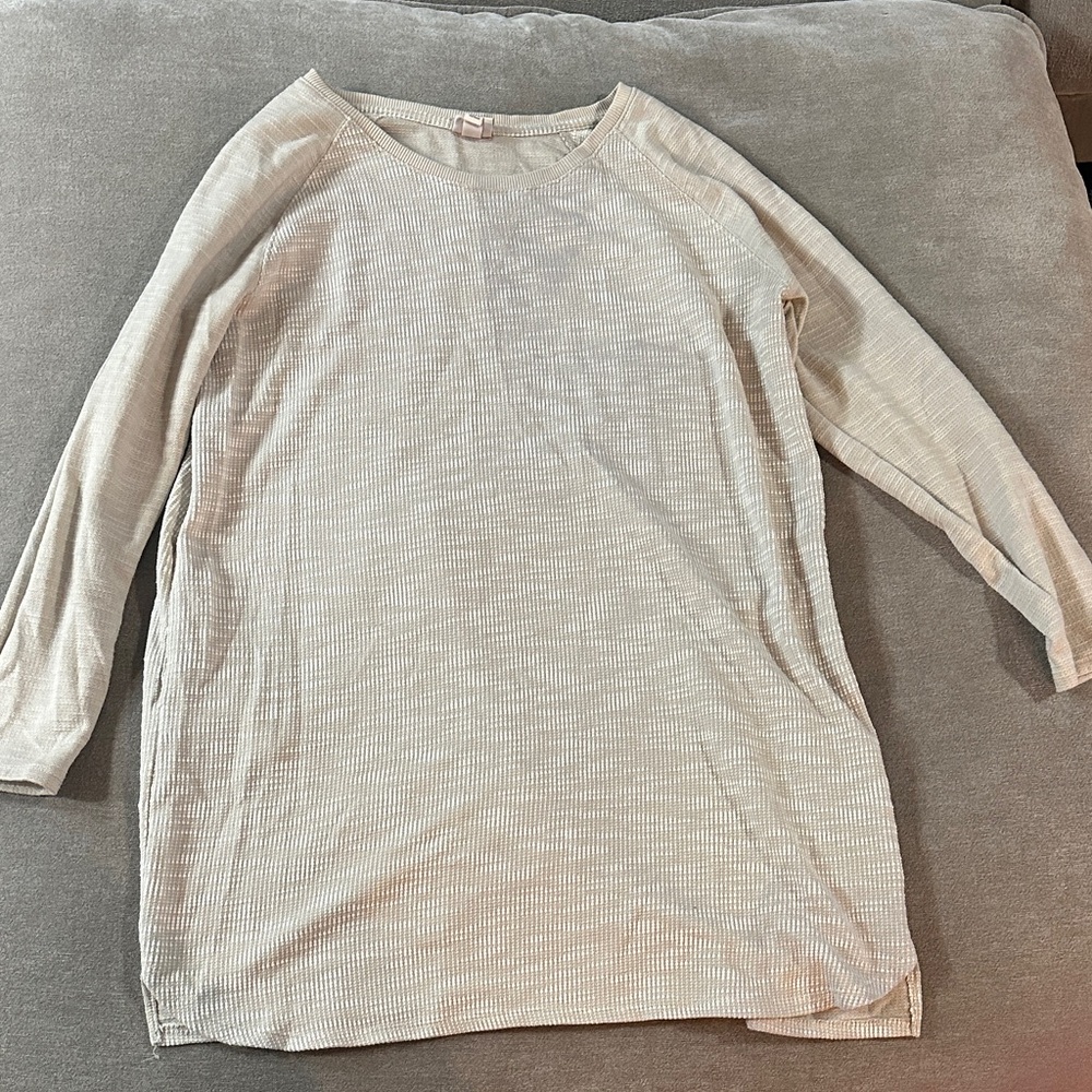 Merona Beige Long Sleeve Dress